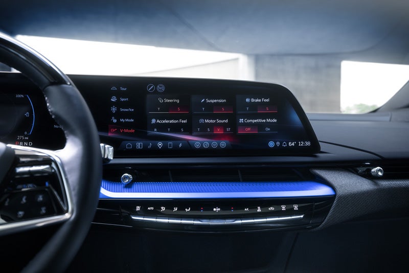 The 2026 OPTIQ-V Display Screen Displaying the V-Mode Settings | Cummins Cadillac in Weatherford OK